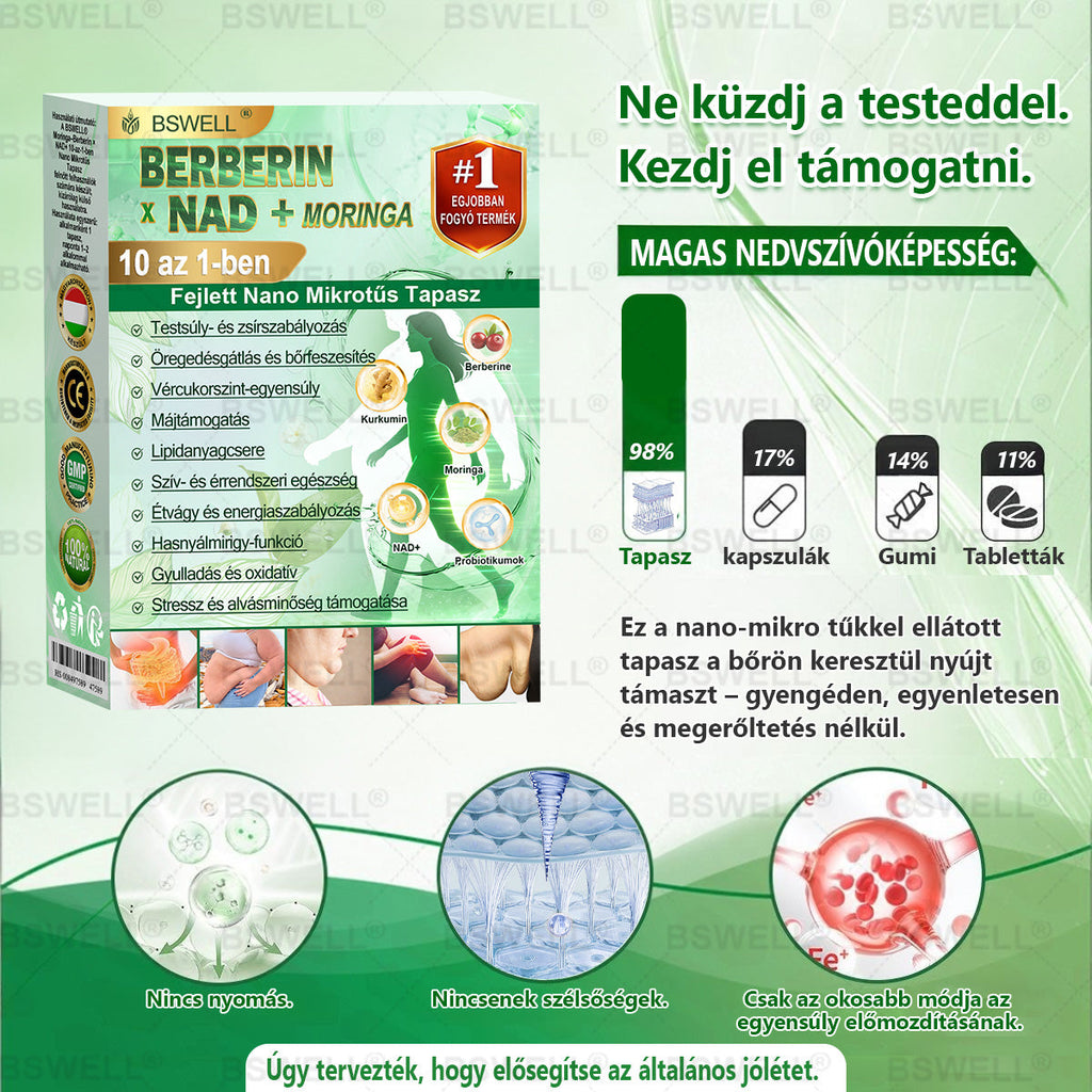 BSWELL® Nano mikrotűs karcsúsító tapasz (𝑱𝒖𝒔𝒕 𝒐𝒏𝒄𝒆 𝒂 𝒅𝒂𝒚, 𝒗𝒊𝒔𝒊𝒃𝒍𝒆 𝒄𝒉𝒂𝒏𝒈𝒆𝒔 𝒊𝒏 28 𝒅𝒂𝒚𝒔) ✅ 𝑭𝒐𝒓 𝒐𝒃𝒆𝒔𝒊𝒕𝒚, 𝒄𝒂𝒓𝒅𝒊𝒐𝒗𝒂𝒔𝒄𝒖𝒍𝒂𝒓 𝒉𝒆𝒂𝒍𝒕𝒉, 𝒅𝒊𝒂𝒃𝒆𝒕𝒆𝒔, 𝒔𝒍𝒆𝒆𝒑 𝒂𝒑𝒏𝒆𝒂, 𝒈𝒖𝒕 𝒉𝒆𝒂𝒍𝒕𝒉, 𝒋𝒐𝒊𝒏𝒕 𝒊𝒔𝒔𝒖𝒆𝒔, 𝒂𝒏𝒅 𝒎𝒐𝒓𝒆