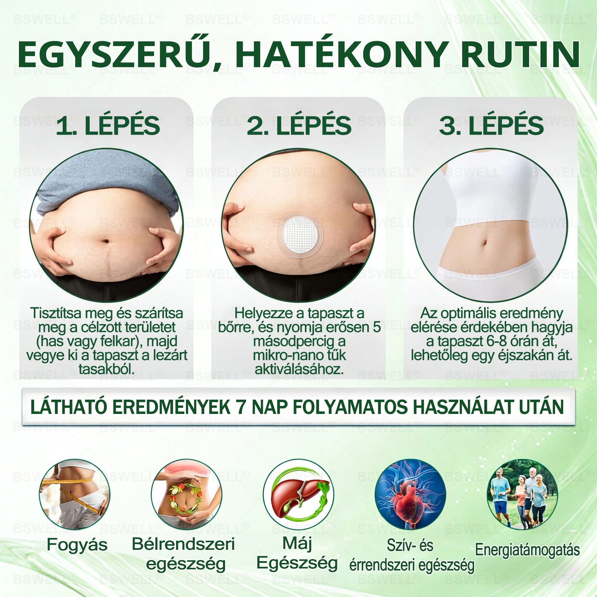 BSWELL® Nano mikrotűs karcsúsító tapasz (𝑱𝒖𝒔𝒕 𝒐𝒏𝒄𝒆 𝒂 𝒅𝒂𝒚, 𝒗𝒊𝒔𝒊𝒃𝒍𝒆 𝒄𝒉𝒂𝒏𝒈𝒆𝒔 𝒊𝒏 28 𝒅𝒂𝒚𝒔) ✅ 𝑭𝒐𝒓 𝒐𝒃𝒆𝒔𝒊𝒕𝒚, 𝒄𝒂𝒓𝒅𝒊𝒐𝒗𝒂𝒔𝒄𝒖𝒍𝒂𝒓 𝒉𝒆𝒂𝒍𝒕𝒉, 𝒅𝒊𝒂𝒃𝒆𝒕𝒆𝒔, 𝒔𝒍𝒆𝒆𝒑 𝒂𝒑𝒏𝒆𝒂, 𝒈𝒖𝒕 𝒉𝒆𝒂𝒍𝒕𝒉, 𝒋𝒐𝒊𝒏𝒕 𝒊𝒔𝒔𝒖𝒆𝒔, 𝒂𝒏𝒅 𝒎𝒐𝒓𝒆
