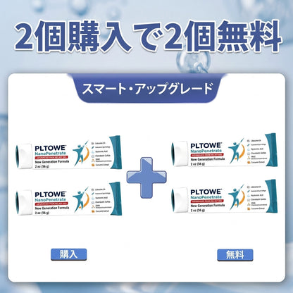 おめでとうございます！本日500人目のお客様に選ばれました。特別オファーとして、PLTOWE®製品をもう1つ50％OFFでお求めいただけます！